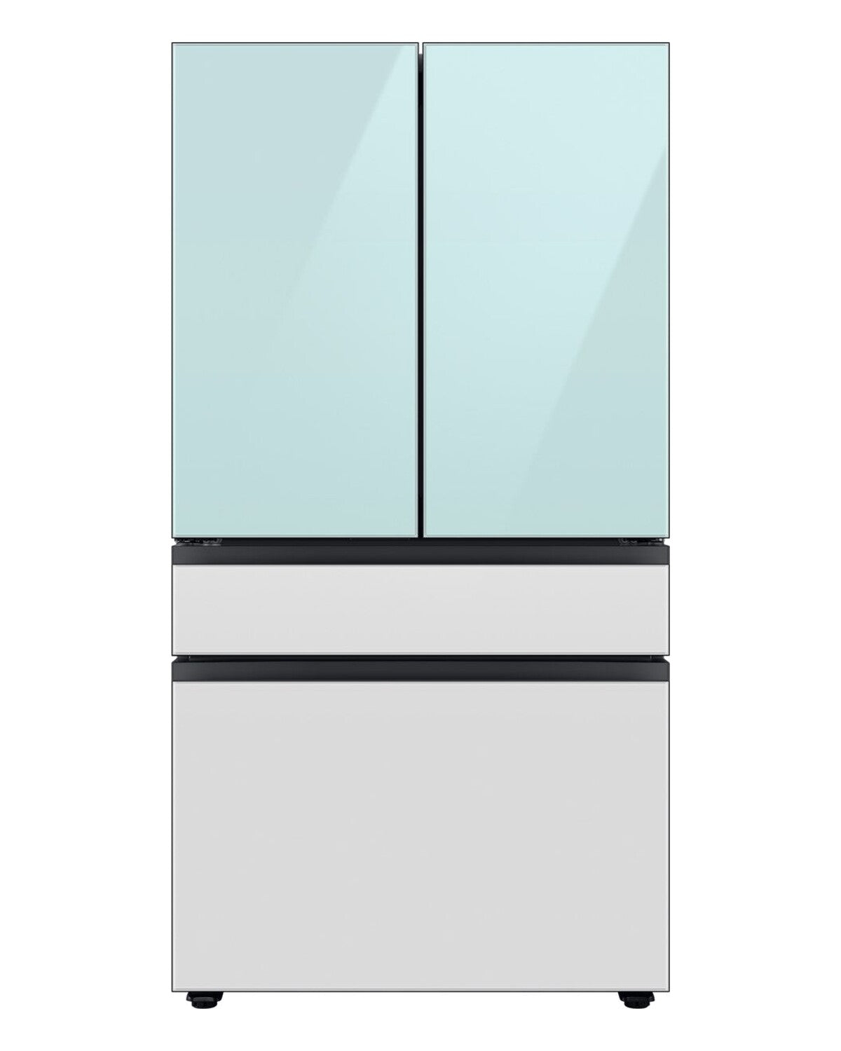 Samsung RF23BB86004MAA Blue Glass 4-Door French Door Refrigerator, front view