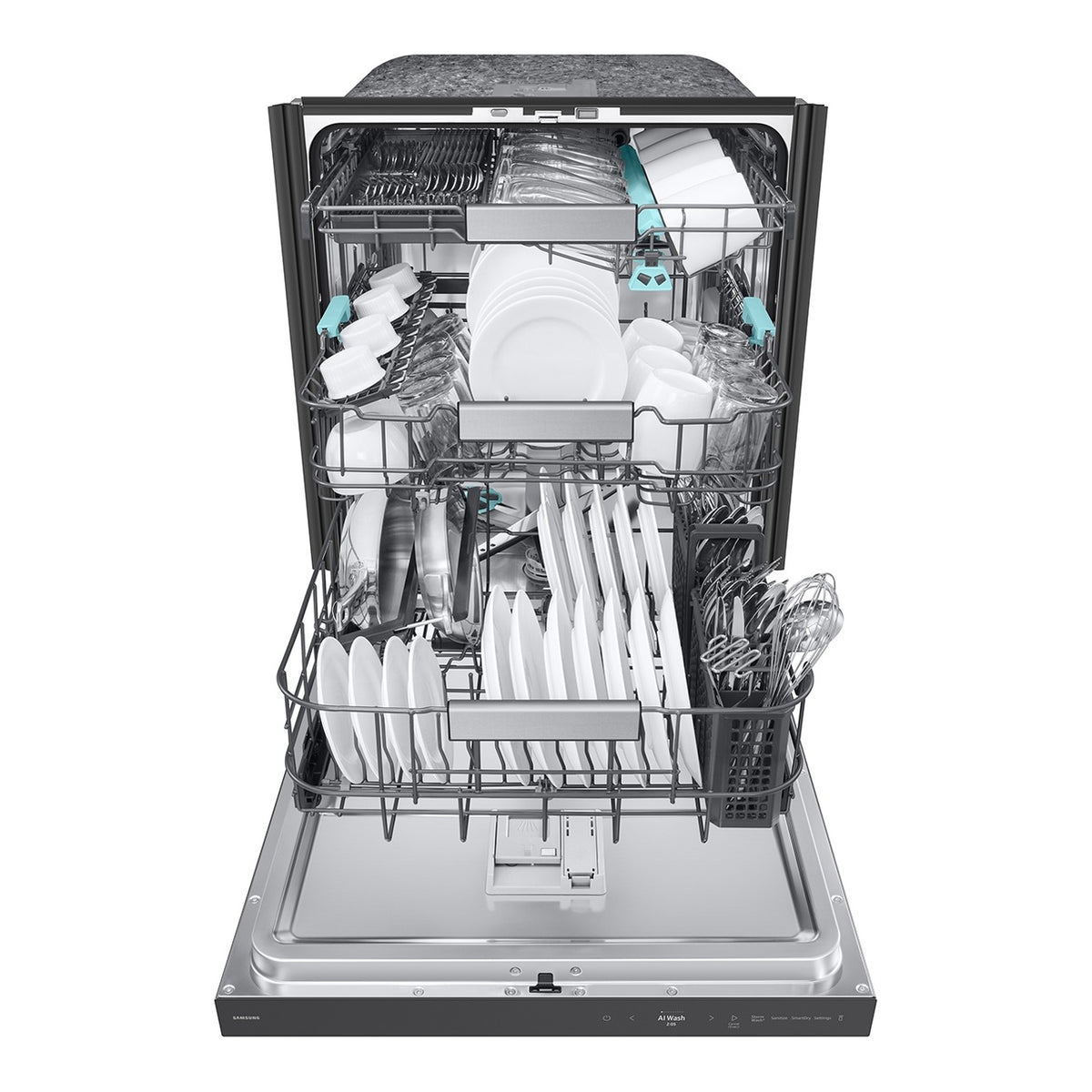 Samsung DW90F89P0USR stainless steel dishwasher, manufacturer photo 2