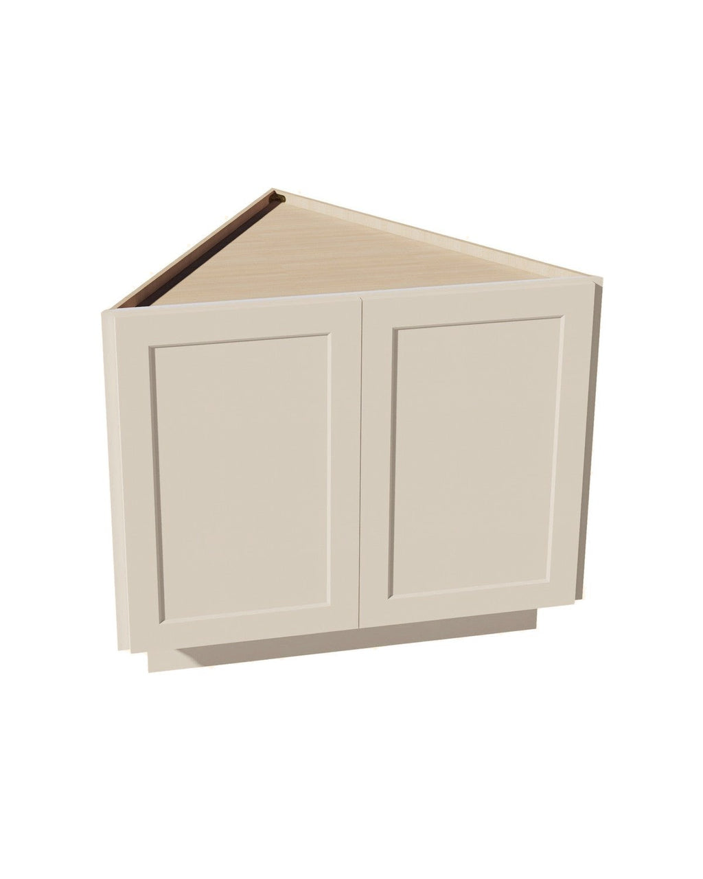 Shaker Accessible Beige Base Angle Return Cabinet (color preview)
