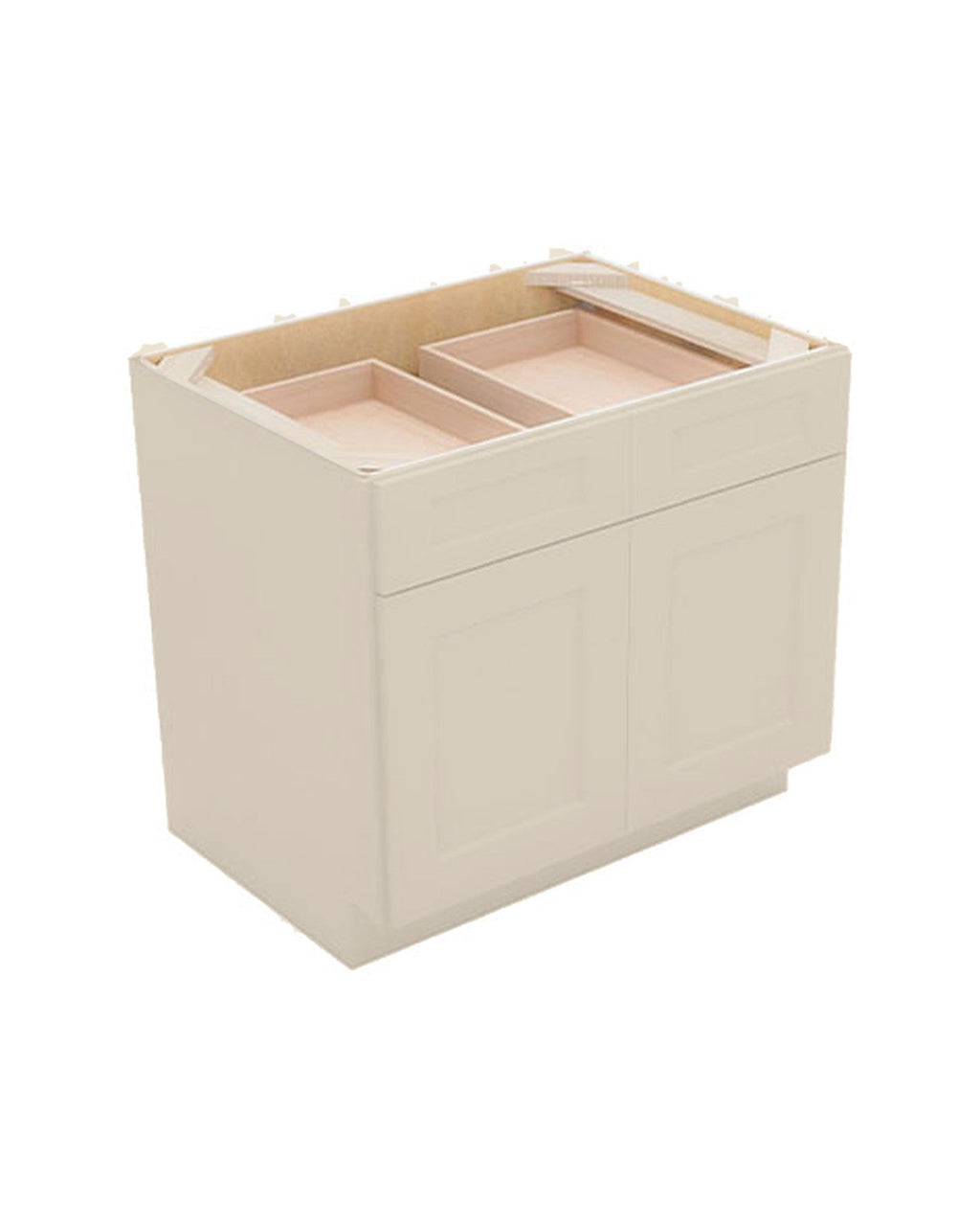 Shaker Accessible Beige Base Cabinet, 2 Doors & Drawers (color preview)