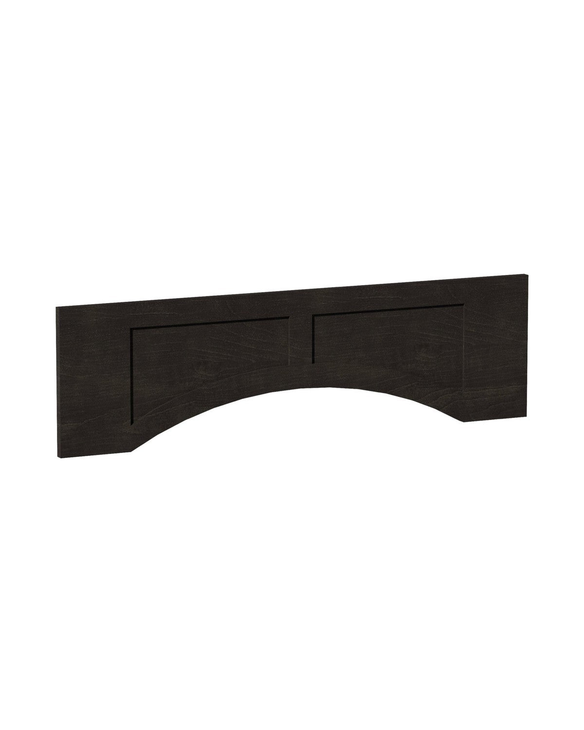 Shaker Gray Arched Valance