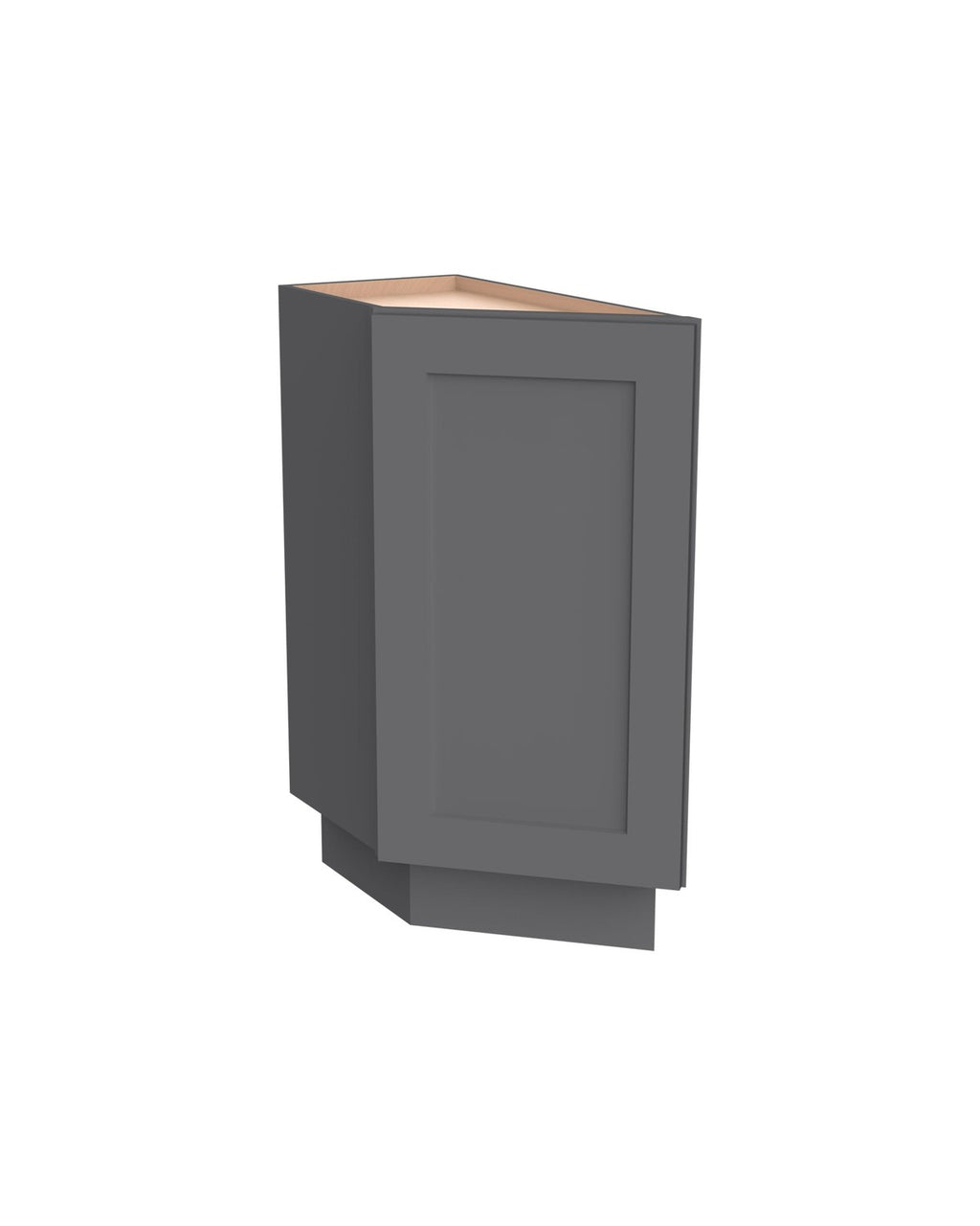 Shaker Gray Base Angle Return Cabinet