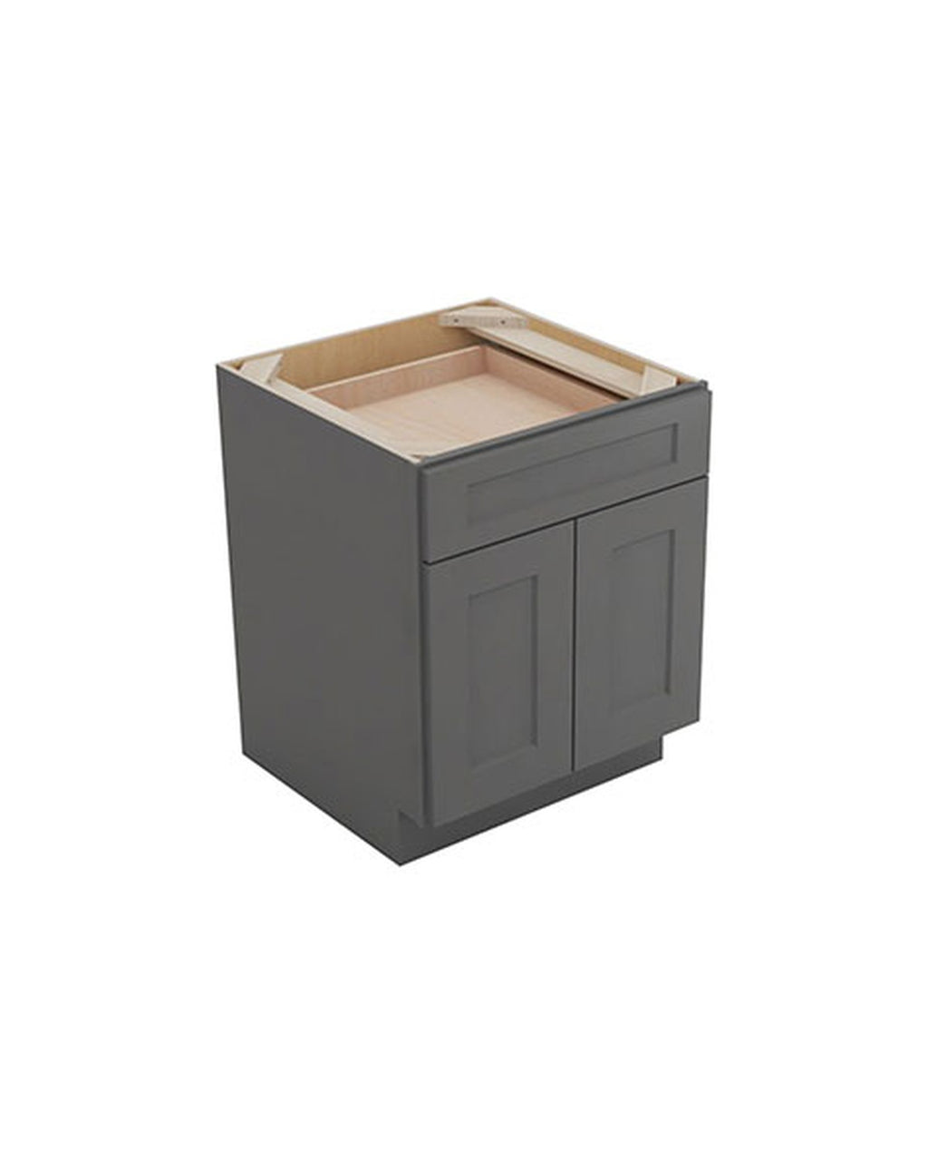 Shaker Gray Base Cabinet, 2 Doors