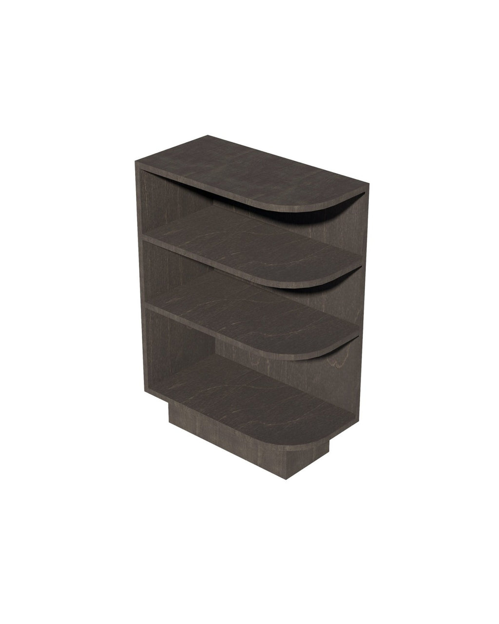 Shaker Gray Base End Shelf