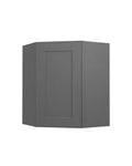 Shaker Gray Diagonal Corner Wall Cabinet