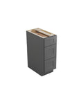 Shaker Gray Drawer Base Cabinet, 3 Drawers