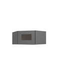 Shaker Gray Glass Door Top Wall Cabinet