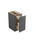 Shaker Gray Trash Can Base Cabinet with Pull-Out Kit