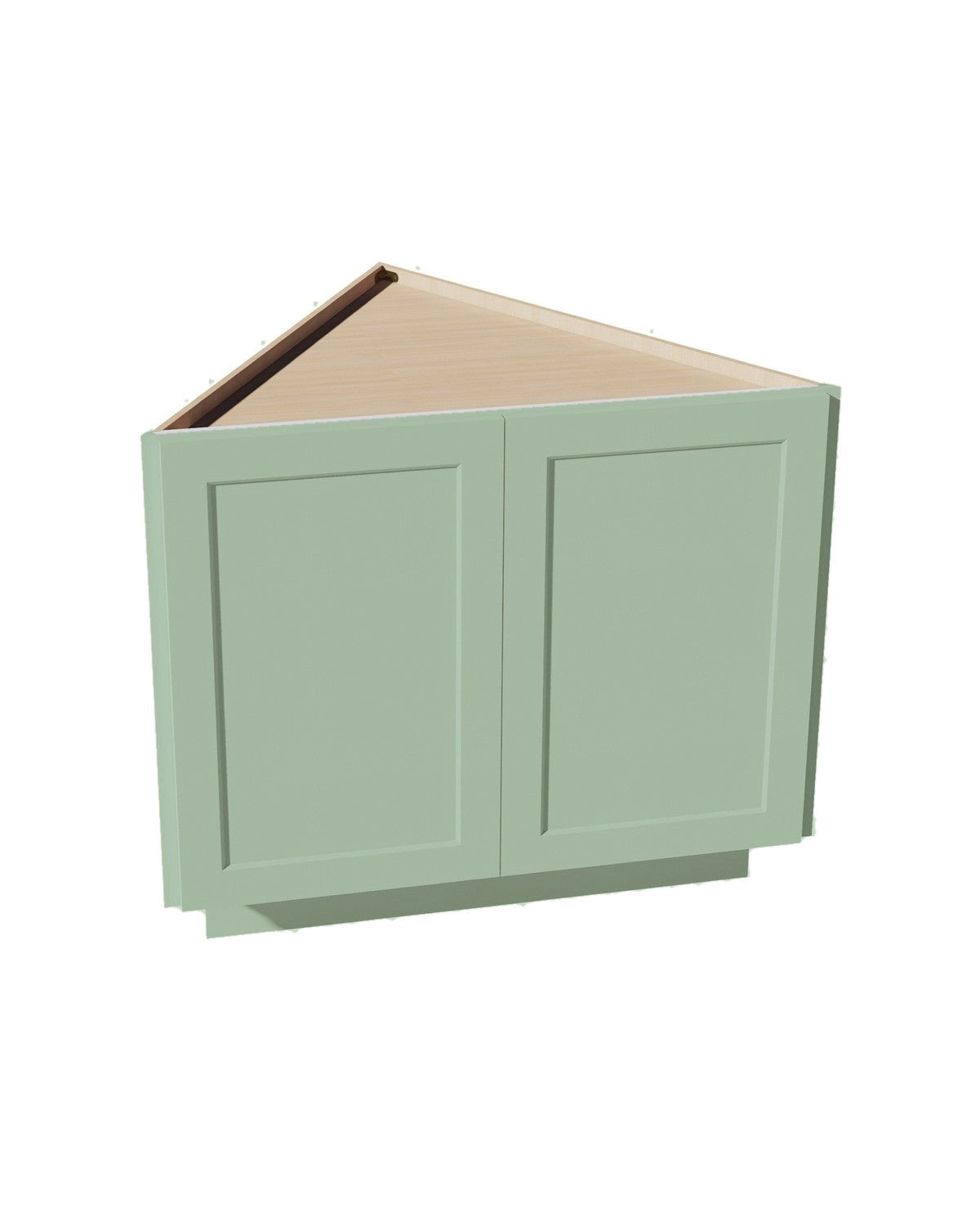 Shaker Jade Green Base Angle Return Cabinet (color preview)