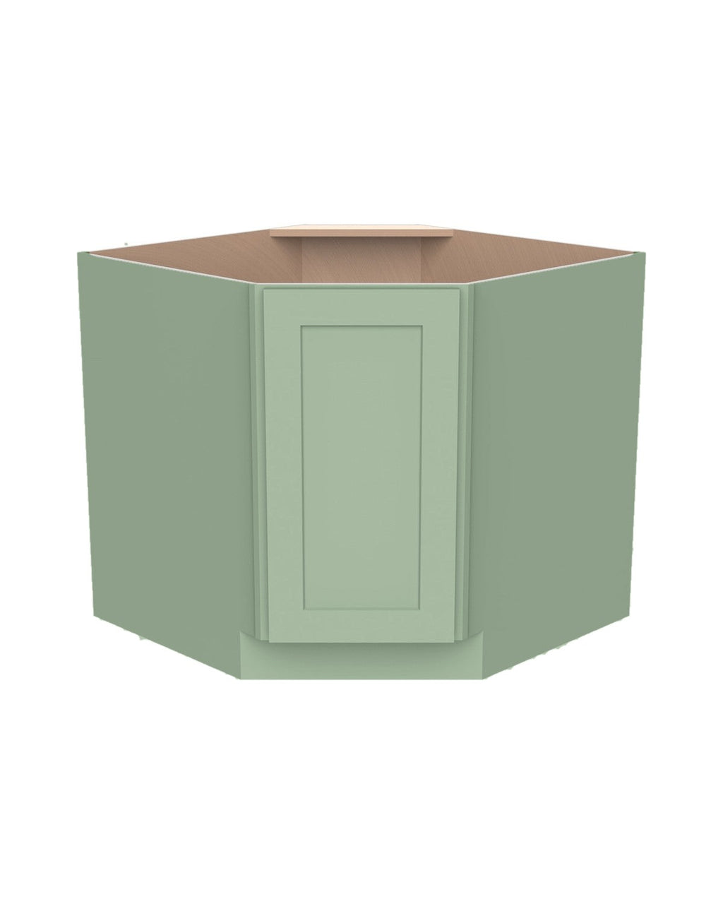 Shaker Jade Green Corner Sink Base Cabinet (color preview)