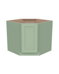 Shaker Jade Green Corner Sink Base Cabinet (color preview)