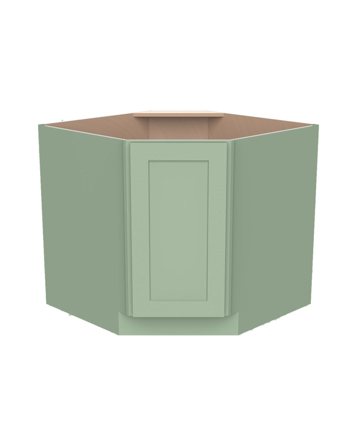 Shaker Jade Green Corner Sink Base Cabinet (color preview)