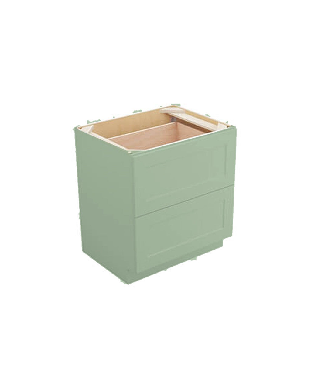 Shaker Jade Green Drawer Base Cabinet, 2 Drawers (color preview)