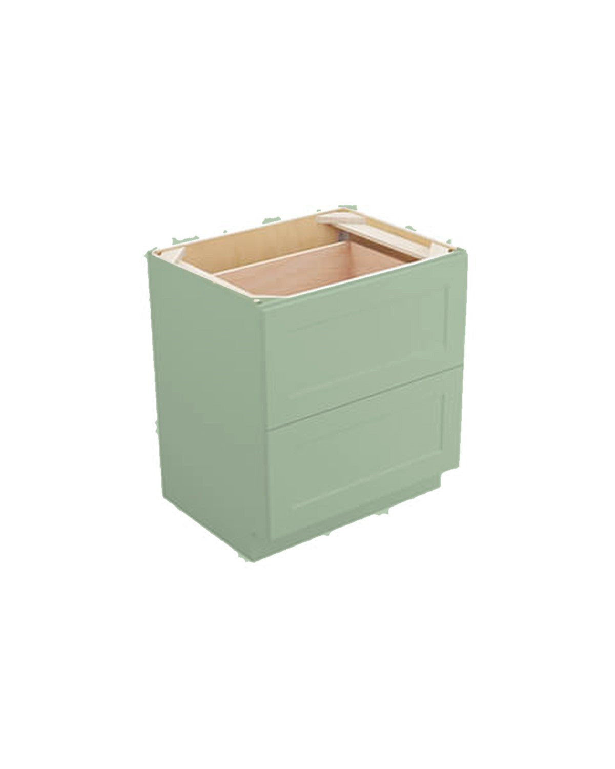 Shaker Jade Green Drawer Base Cabinet, 2 Drawers (color preview)