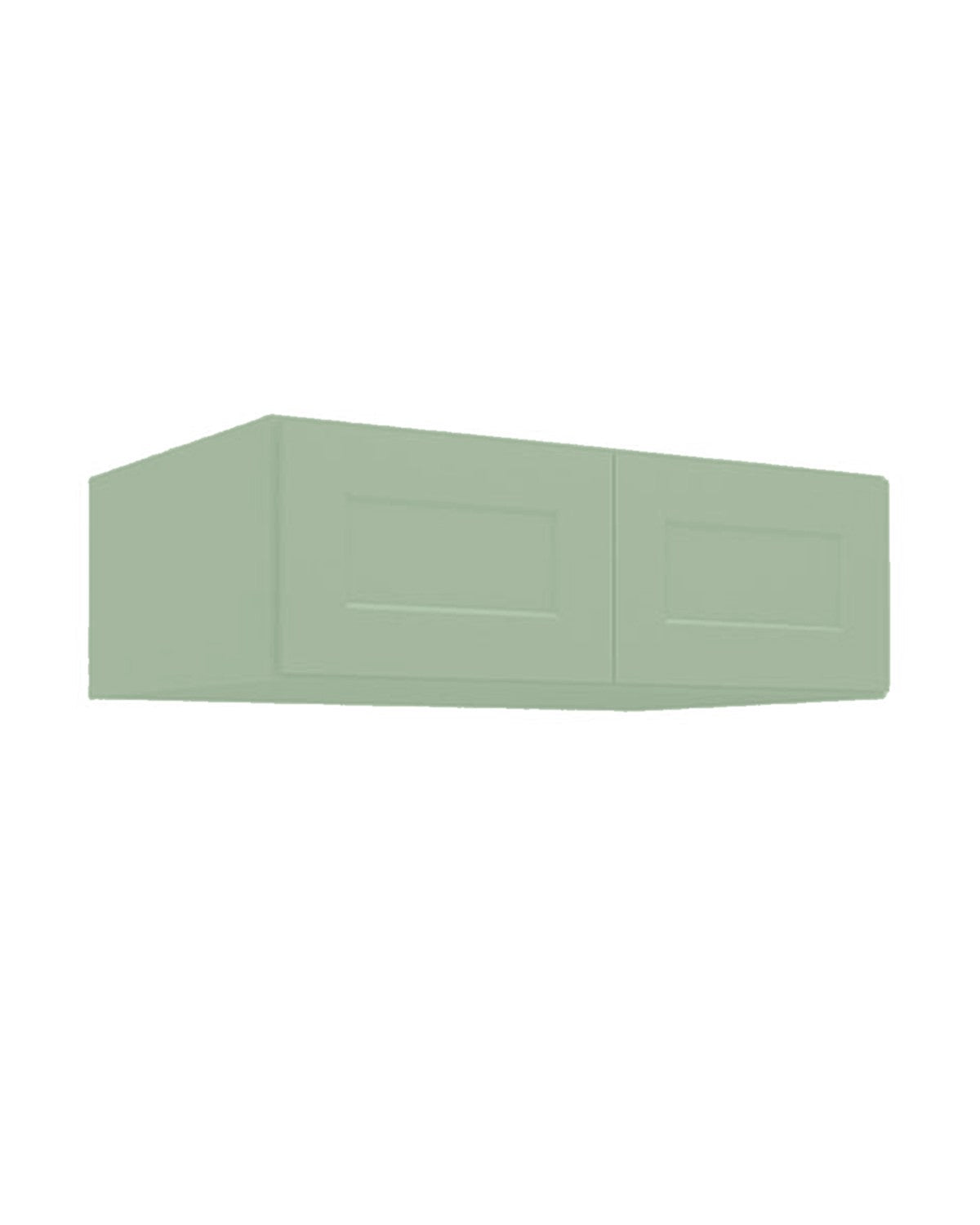 Shaker Jade Green Refrigerator Wall Cabinet, 24" Deep (color preview)