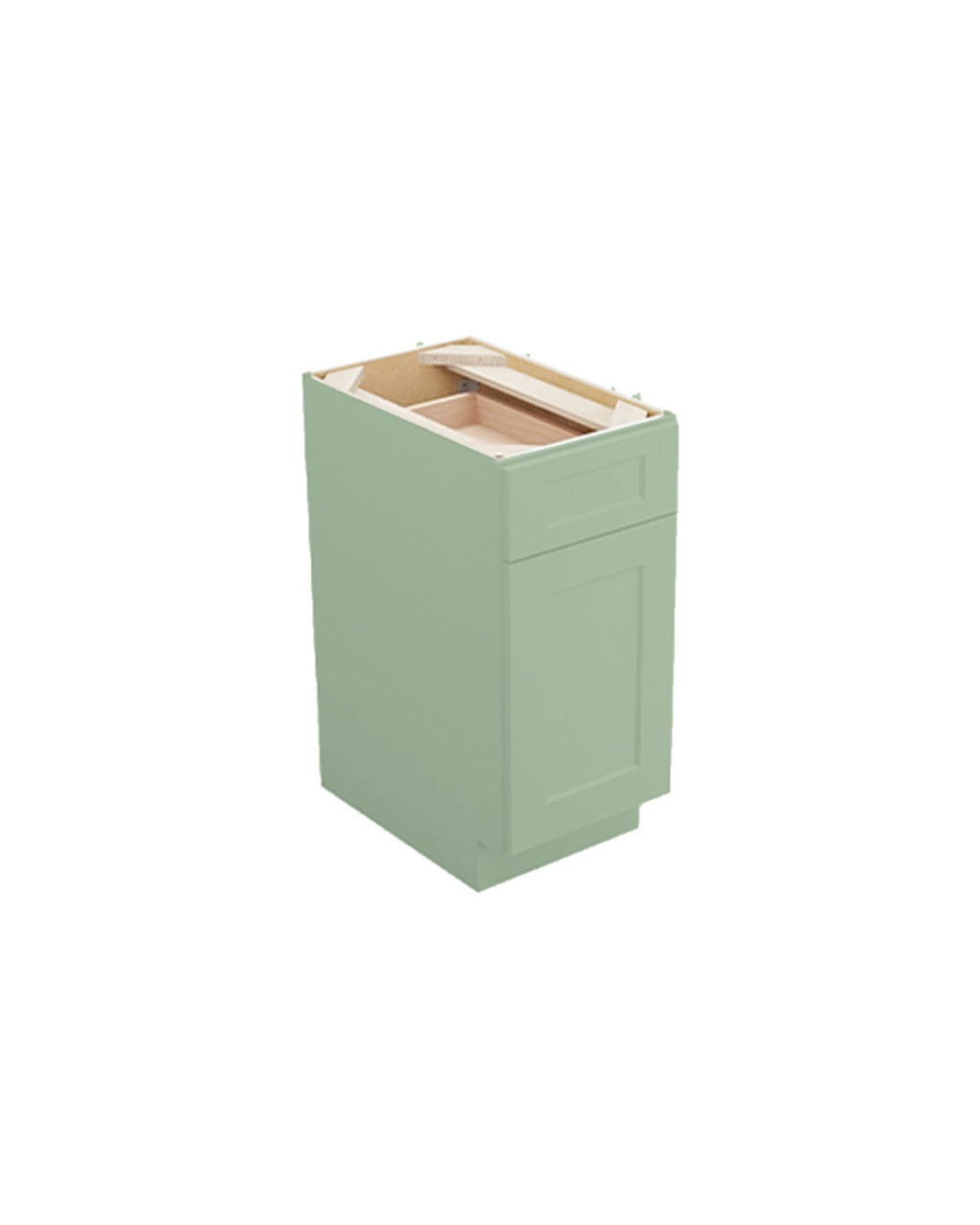 Shaker Jade Green Trash Can Base Cabinet with Pull-Out Kit (color preview)