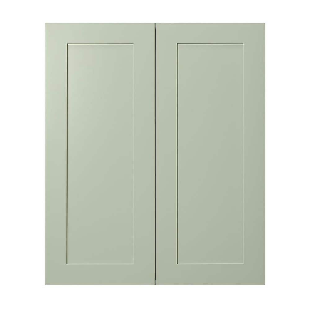 Shaker Jade Green wall cabinet, 2 doors