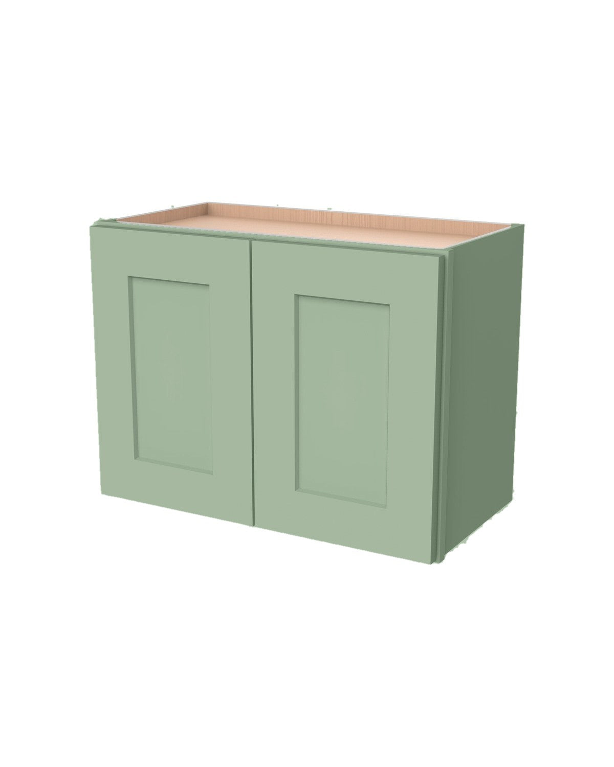 Shaker Jade Green Wall Cabinet 18" High (color preview)