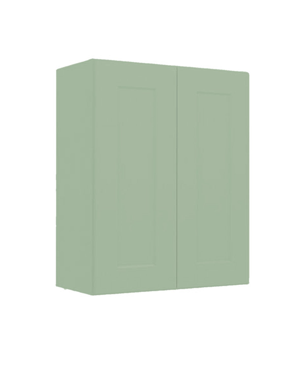 Shaker Jade Green Wall Cabinet 30" High, 2 Doors (color preview)