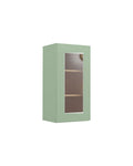 Shaker Jade Green Wall Cabinet, Glass Door (color preview)