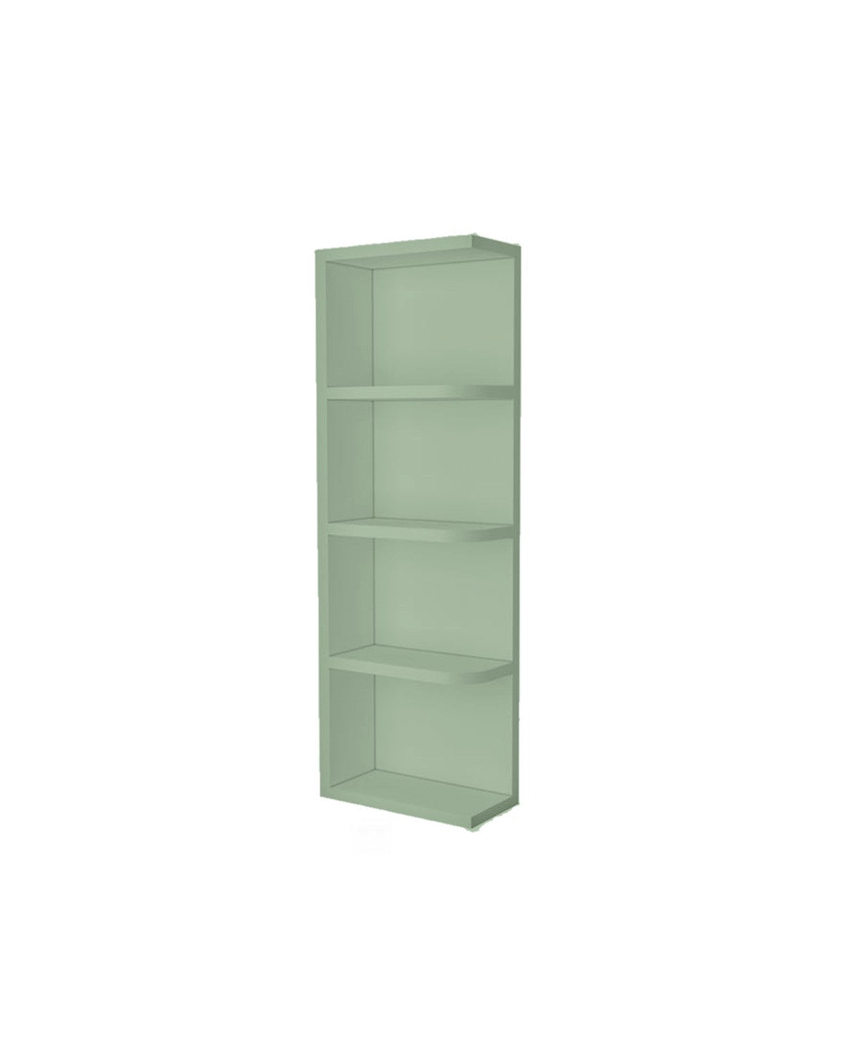 Shaker Jade Green Wall End Shelf (color preview)