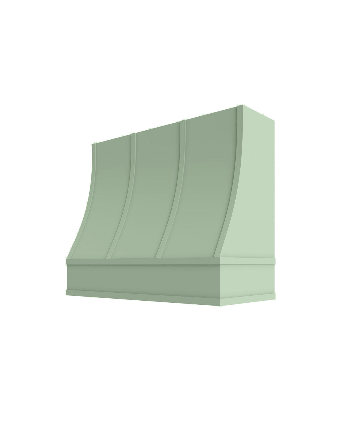 Shaker Jade Green Wood Range Hood (color preview)
