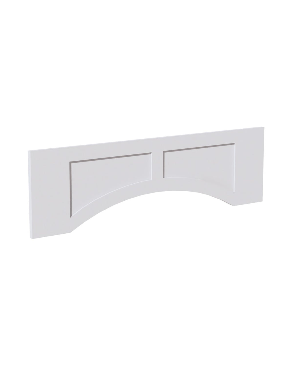 Shaker White Arched Valance