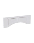 Shaker White Arched Valance