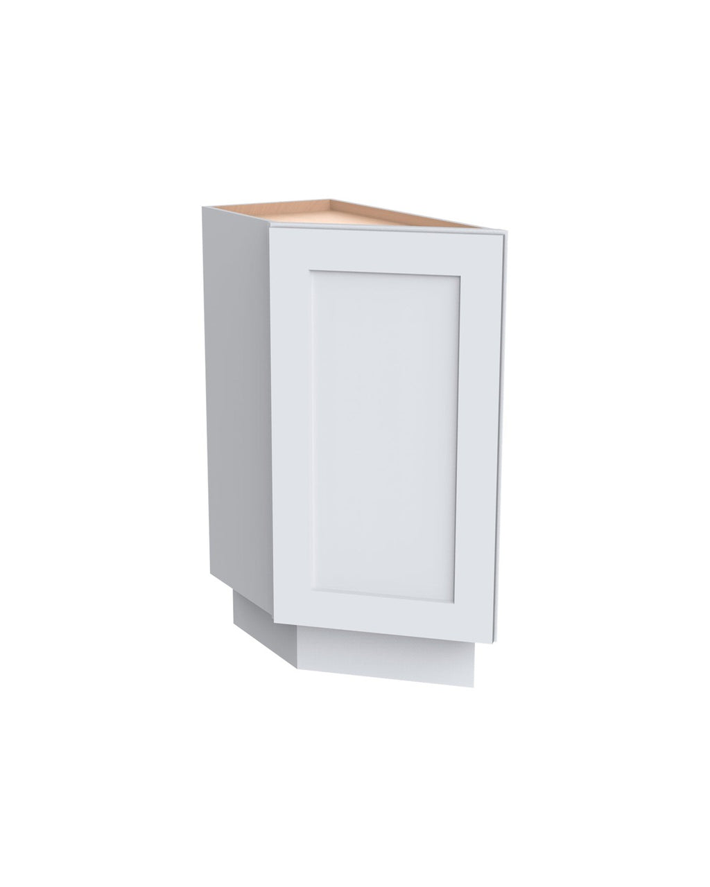 Shaker White Base Angle Return Cabinet