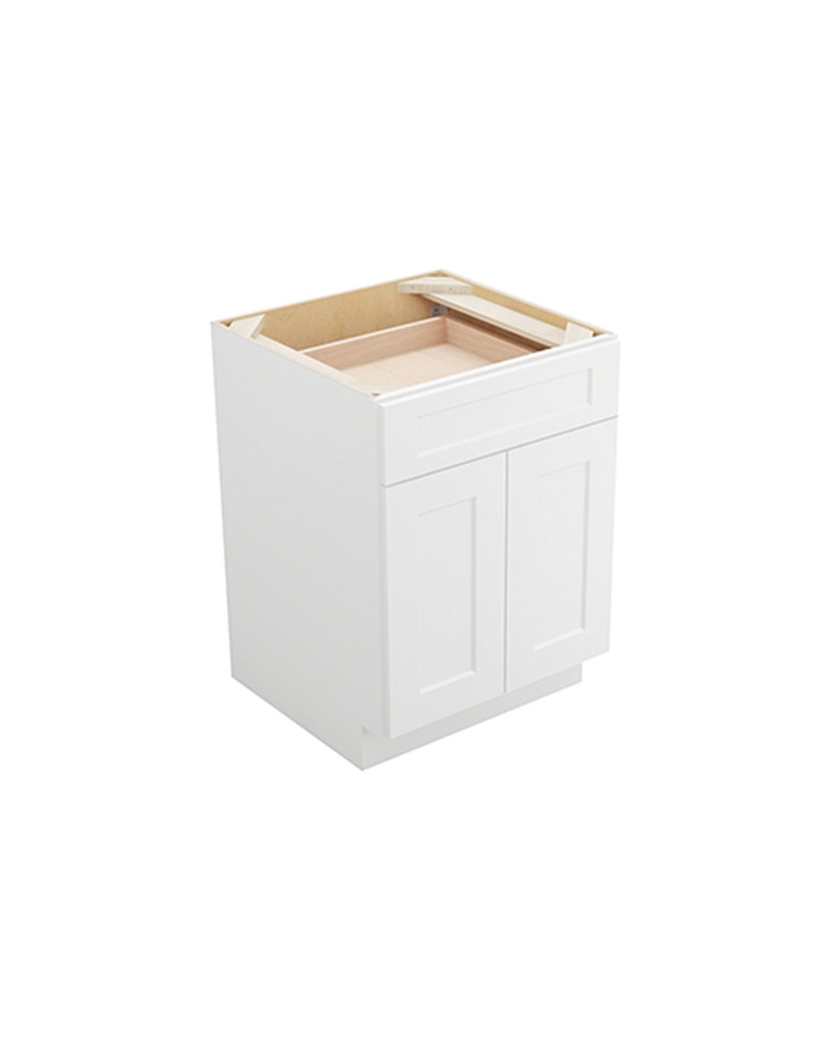 Shaker White Base Cabinet, 2 Doors