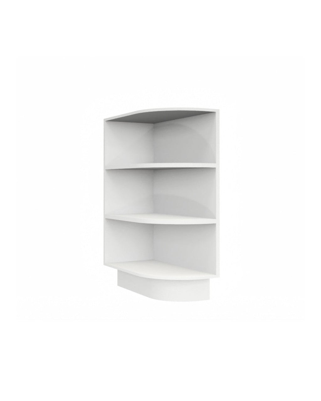 Shaker White Base End Shelf