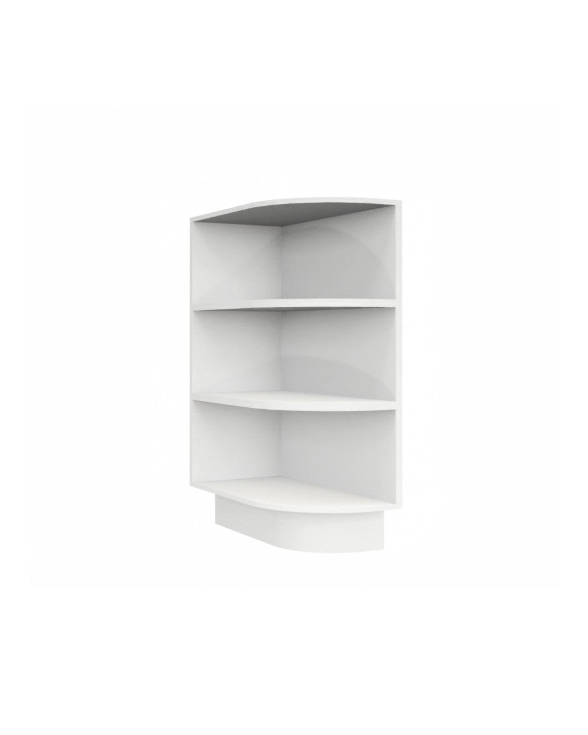 Shaker White Base End Shelf