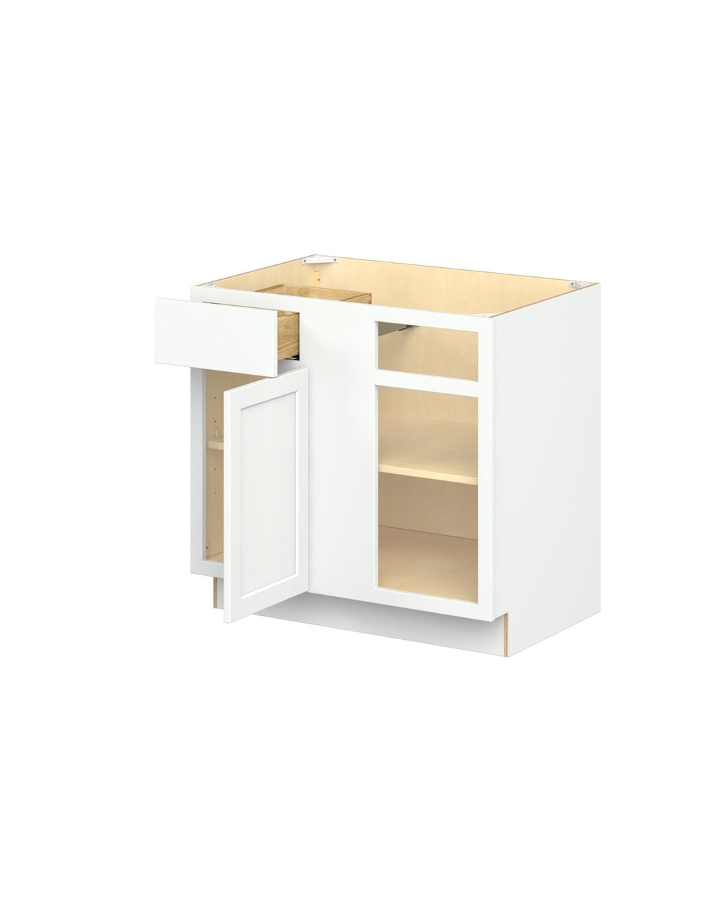 Shaker White Blind Corner Base Cabinet