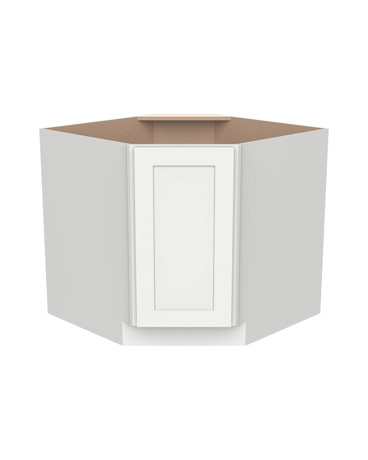Shaker White Corner Sink Base Cabinet