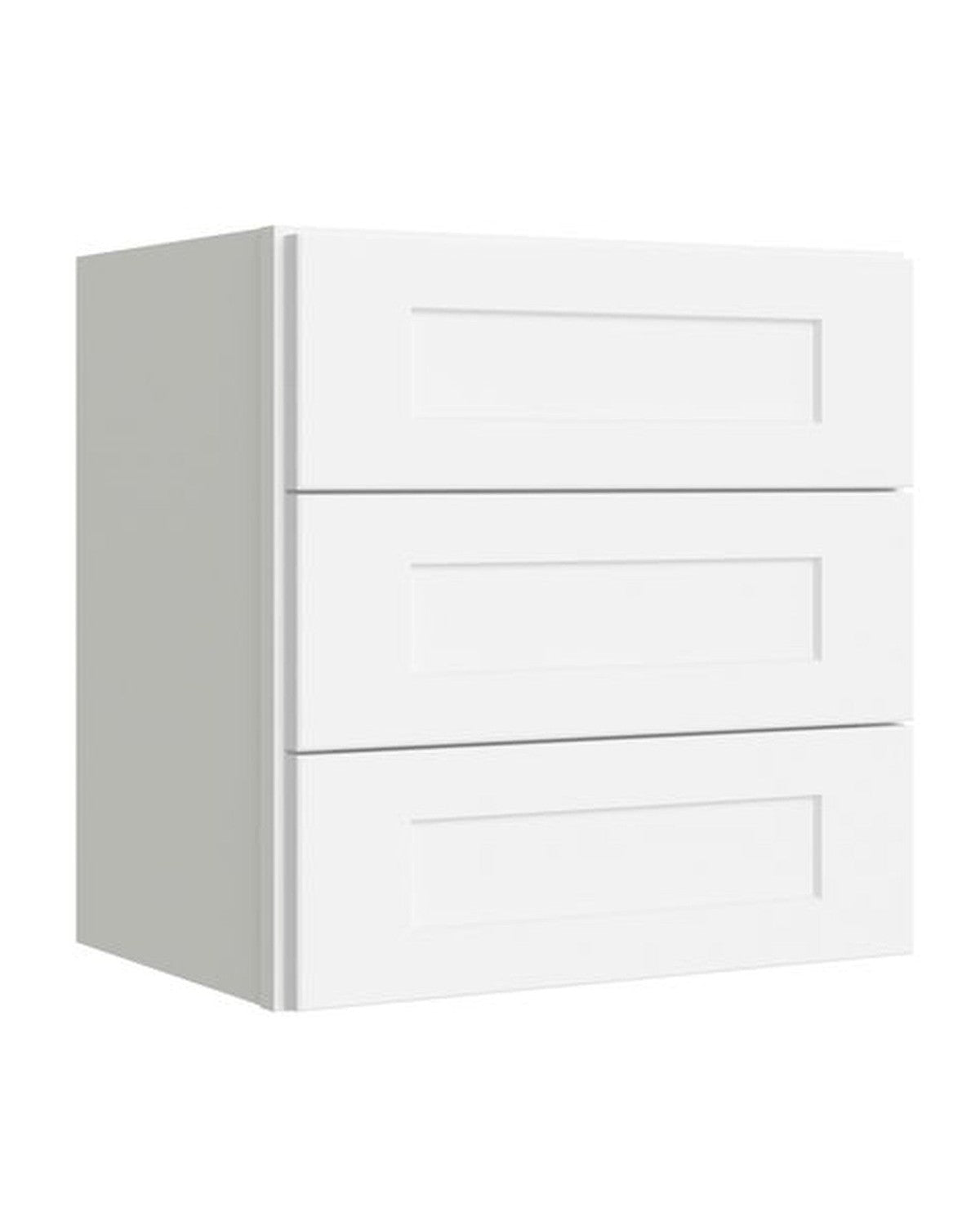 Shaker White Countertop Drawer Cabinet