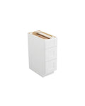 Shaker White Drawer Base Cabinet, 3 Drawers