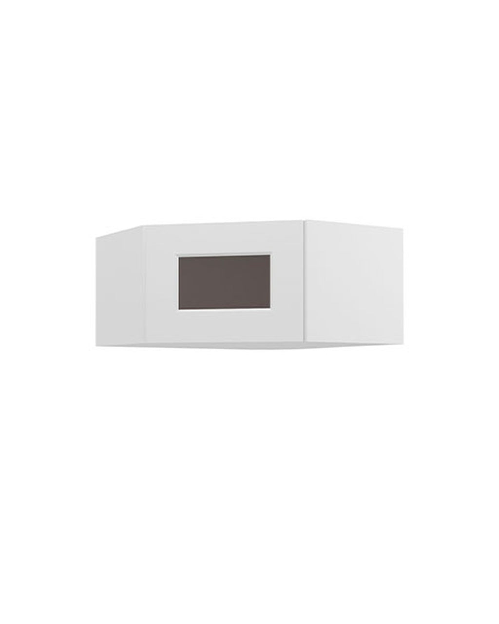 Shaker White Glass Door Top Wall Cabinet