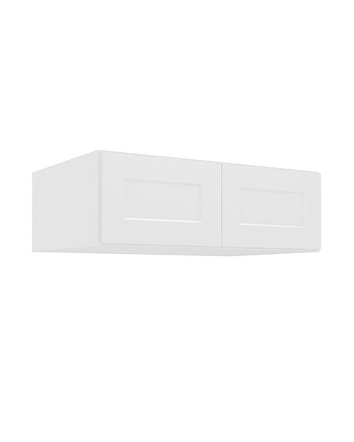 Shaker White Refrigerator Wall Cabinet, 24" Deep