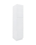 Shaker White Tall Pantry Cabinet, 1 Door
