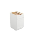 Shaker White Trash Can Pull-Out Organizer