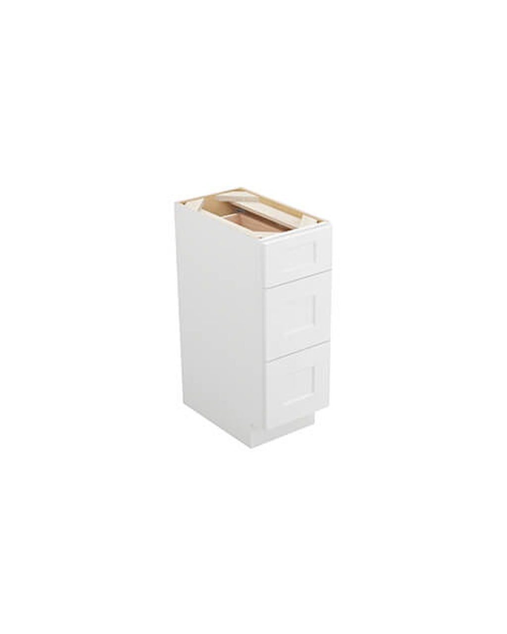 Shaker White Vanity Drawer Base