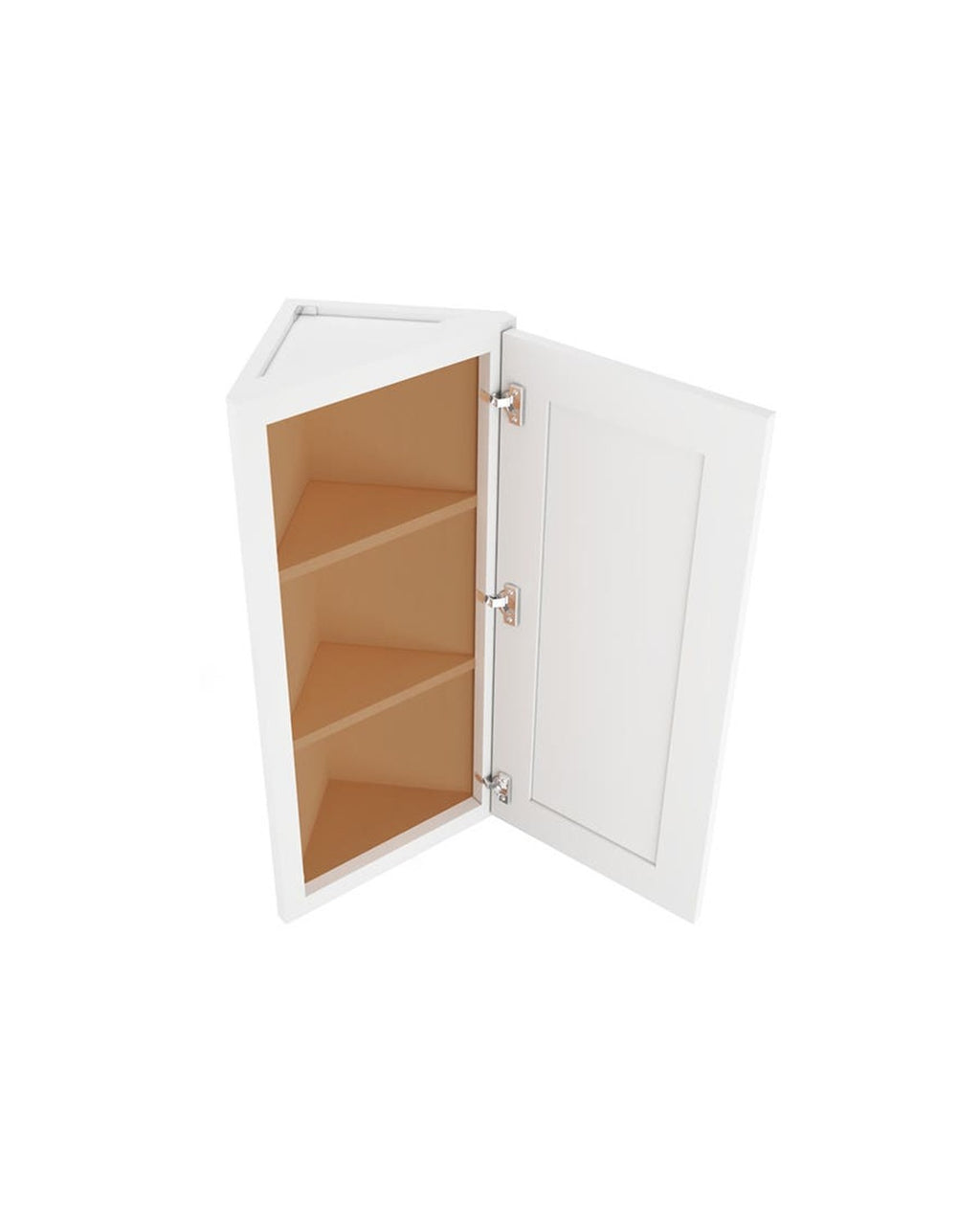 Shaker White Wall Angle End Cabinet