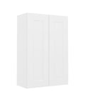 Shaker White Wall Cabinet 36" High, 2 Doors