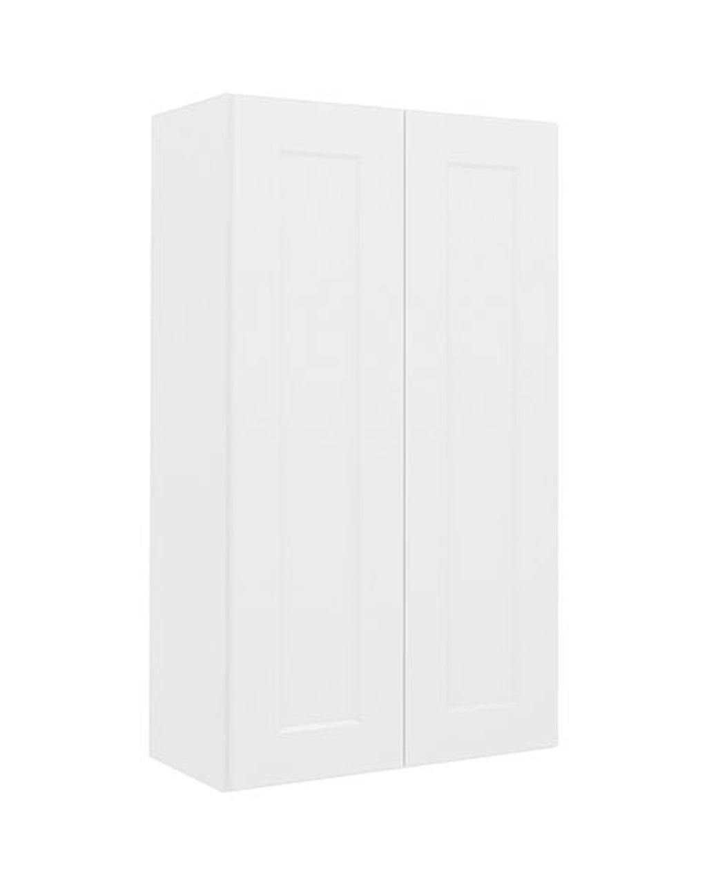 Shaker White Wall Cabinet 42" High, 2 Doors