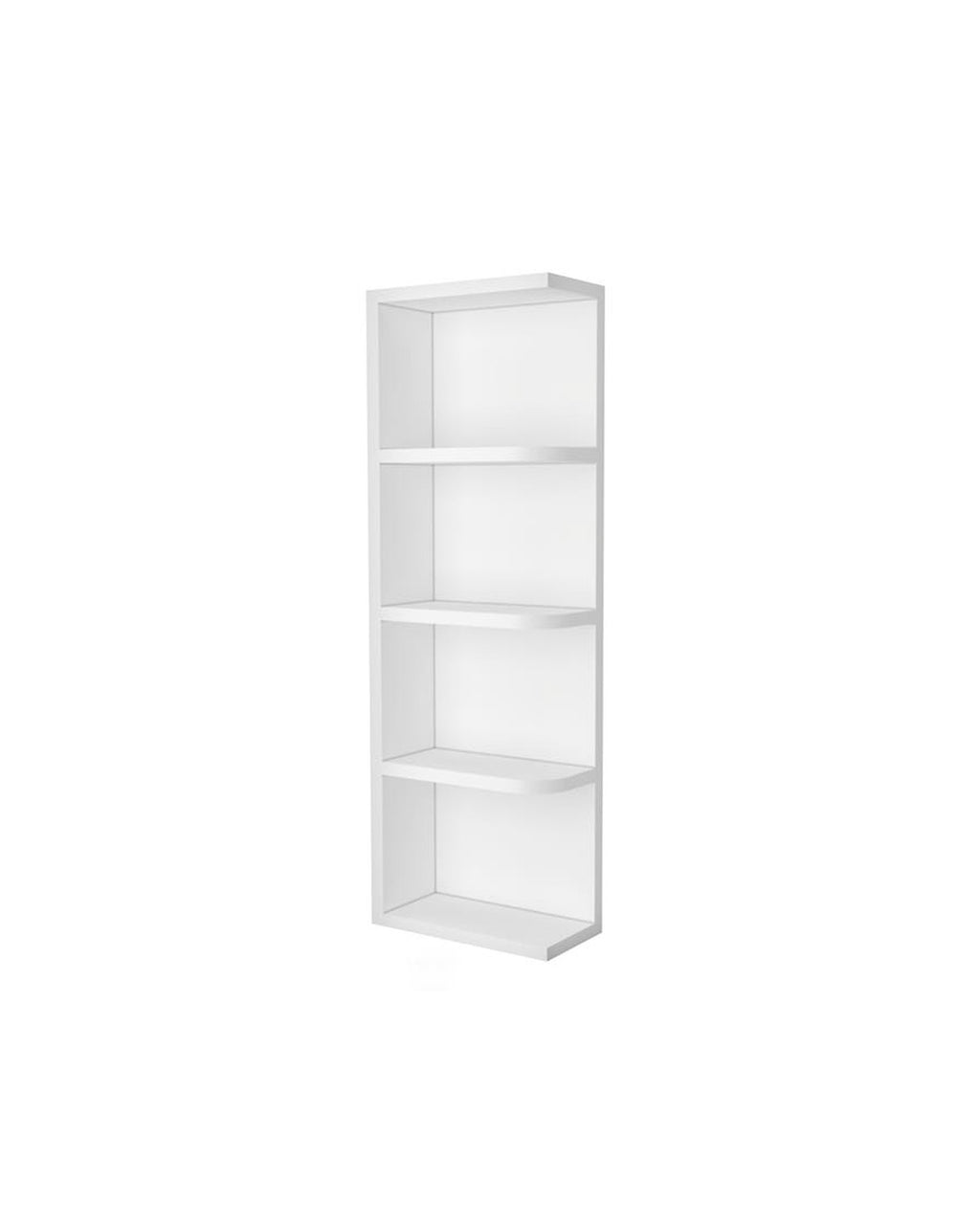 Shaker White Wall End Shelf