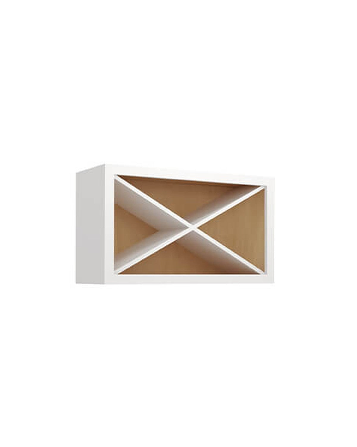 Shaker White Wine Rack Wall Cabinet