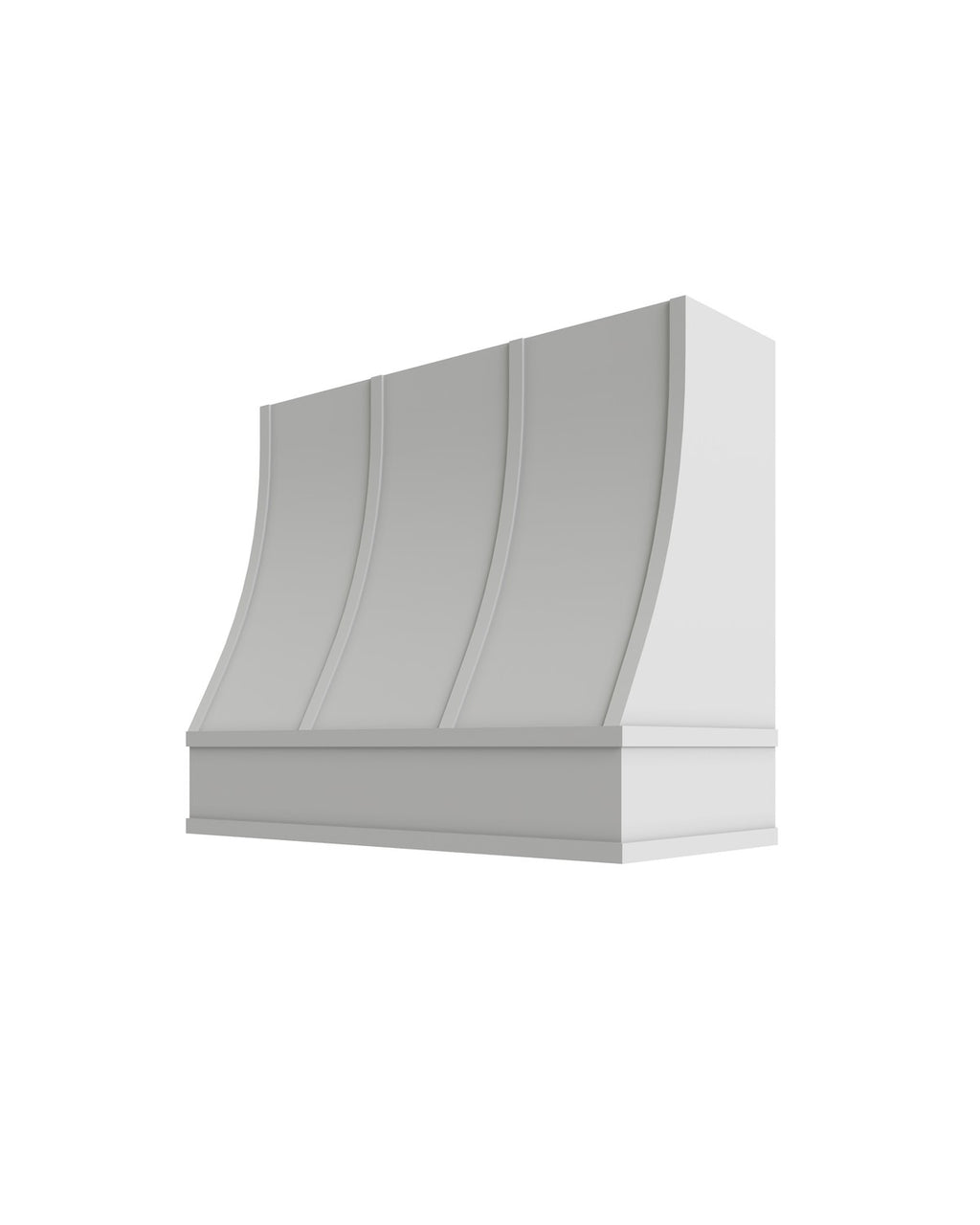 Shaker White Wood Range Hood