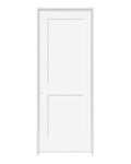 White 2-panel Shaker prehung interior door