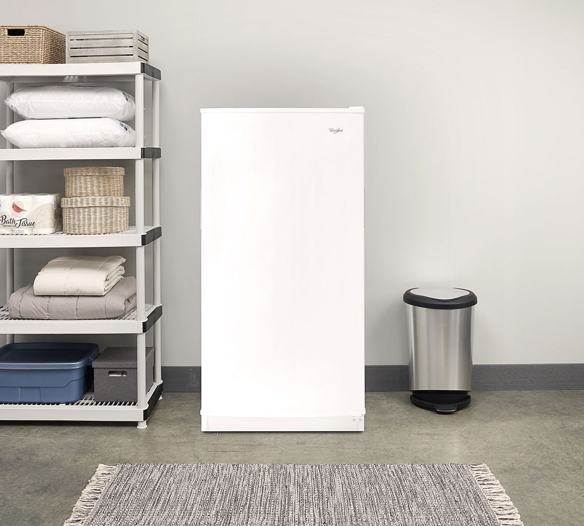 Whirlpool WZF34X16DW White Upright Freezer, manufacturer photo 5
