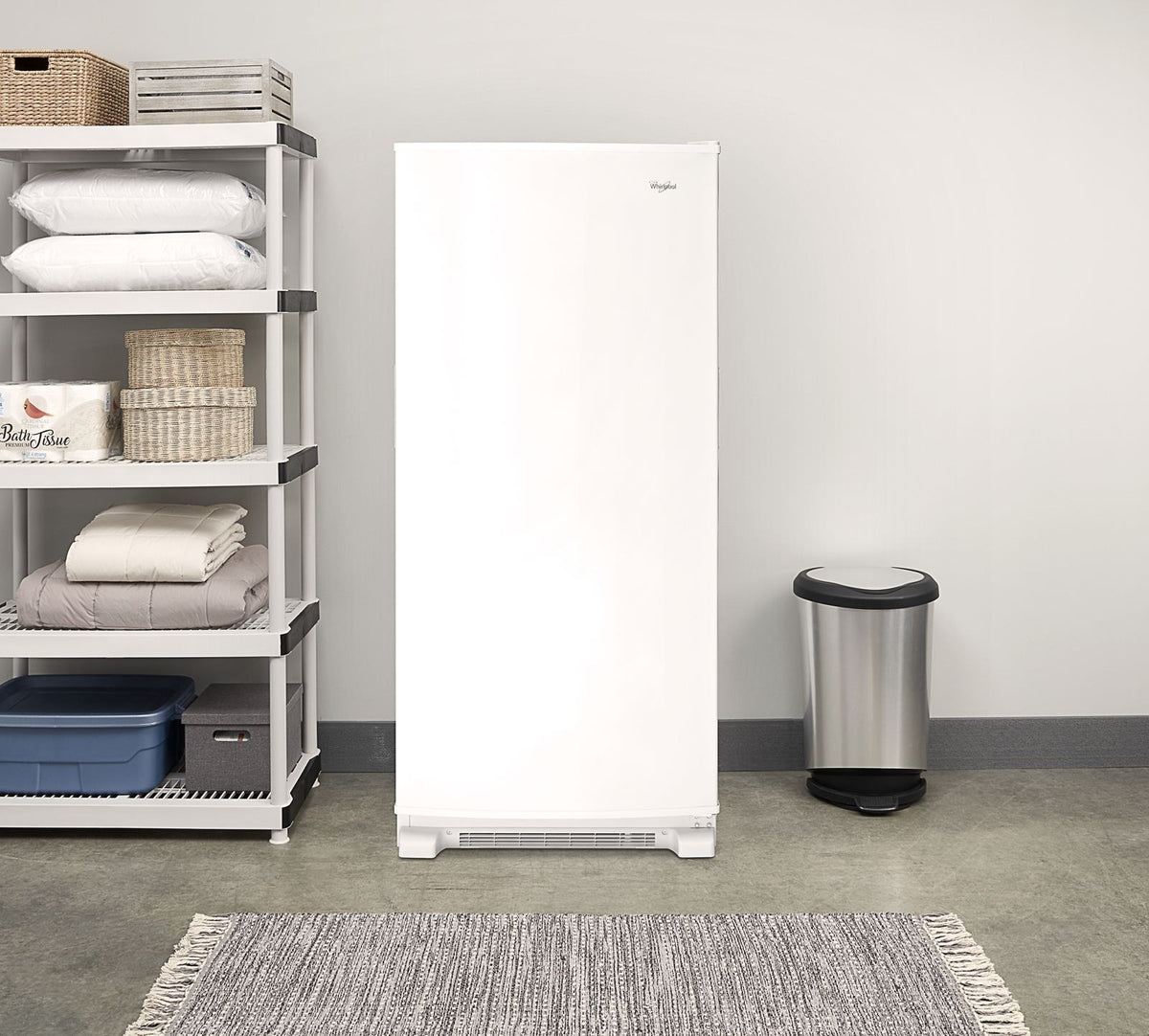 Whirlpool WZF34X18DW White Upright Freezer, manufacturer photo 5